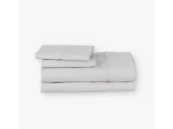 Juego de sábanas ecológicas Gris algodón 100% orgánico 180x190/200 cm