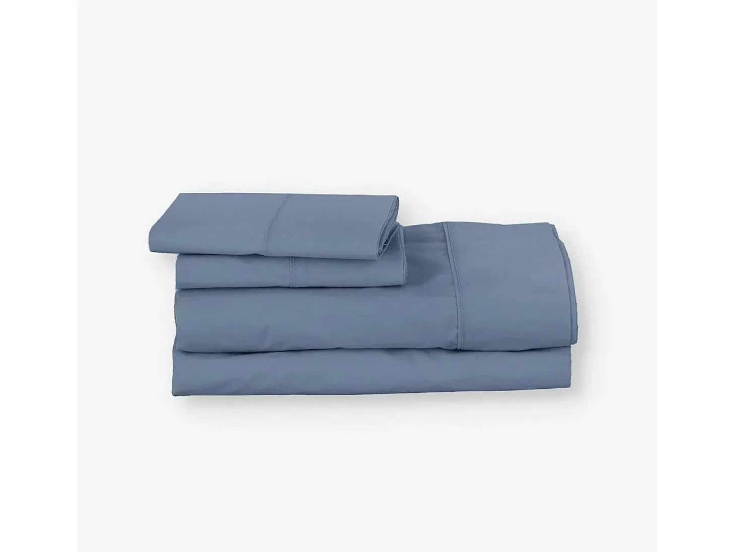 Juego de sábanas ecológicas Azul algodón 100% orgánico 180x190/200 cm