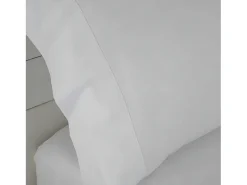 Juego de sábanas satén algodón egipcio 400 HILOS blanco 240x260 Cama 150
