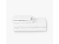 Juego sábanas ecológicas Blanco algodón 100% orgánico 105x190/200 cm