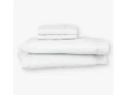 Juego sábanas ecológicas Blanco algodón 100% orgánico 135x190/200 cm