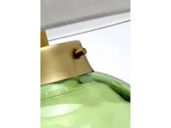 Kara Bordslampa, Mörkgrön, Faux Silk Shade