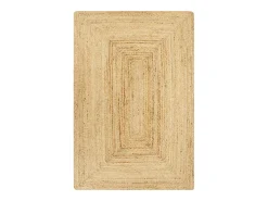 Kylva Alfombra de yute tejida a mano natural 120x180 cm