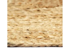 Kylva Alfombra de yute tejida a mano natural 160x230 cm