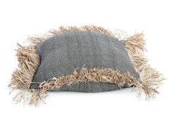 La Funda De Cojín Cotton Bonita - Negro Natural - 40x40