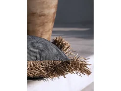 La Funda De Cojín Cotton Bonita - Negro Natural - 40x40