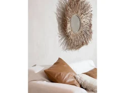 La Funda De Cojín De Cuero De Cuatro Paneles - Camello - 60x60