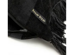 La Funda De Cojín Oh My Gee - Terciopelo Negro - 30x50