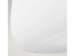 Lampada a Soffitto 4 Luci Rama In Acciaio Nero A Bracci Curvi E Sfere In Vetro Opalino