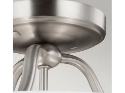 Lampada a Soffitto 4 Luci Rama In Acciaio Nero A Bracci Curvi E Sfere In Vetro Opalino
