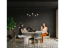 Lampada a sospensione a 3 bracci multi-braccio nera 3x E27 Lámpara colgante Multi Arm 3 brazos Negro 3x E27