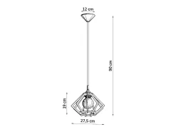Lampada a sospensione in filo di legno naturale E27 Lámpara colgante con marco de alambre Madera natural E27