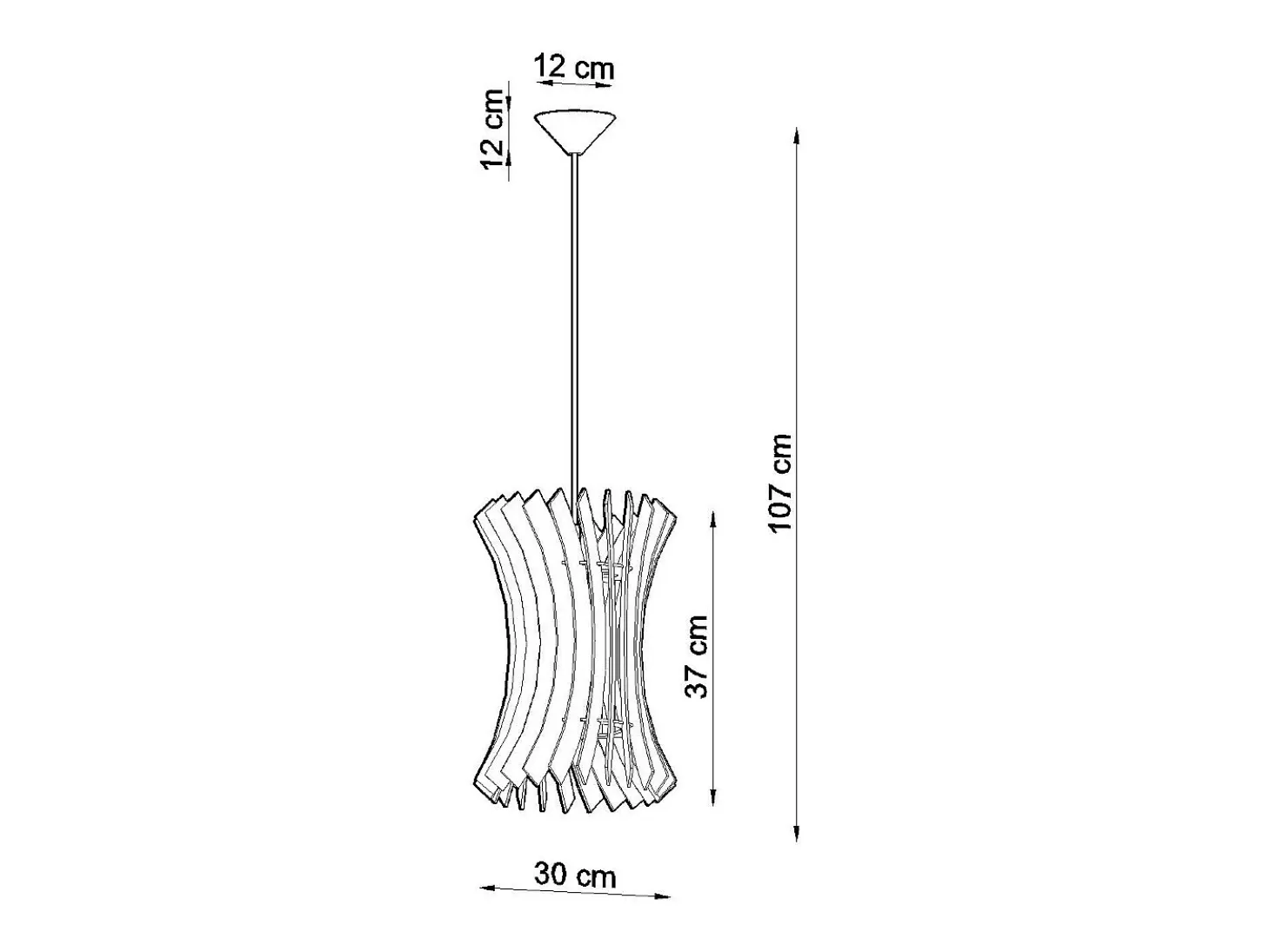 Lampada a sospensione in filo di legno naturale E27 Lámpara colgante con marco de alambre Madera natural E27