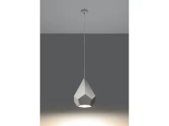 Lampada a sospensione in ceramica bianca E27 Lámpara Colgante de Cerámica Blanca E27