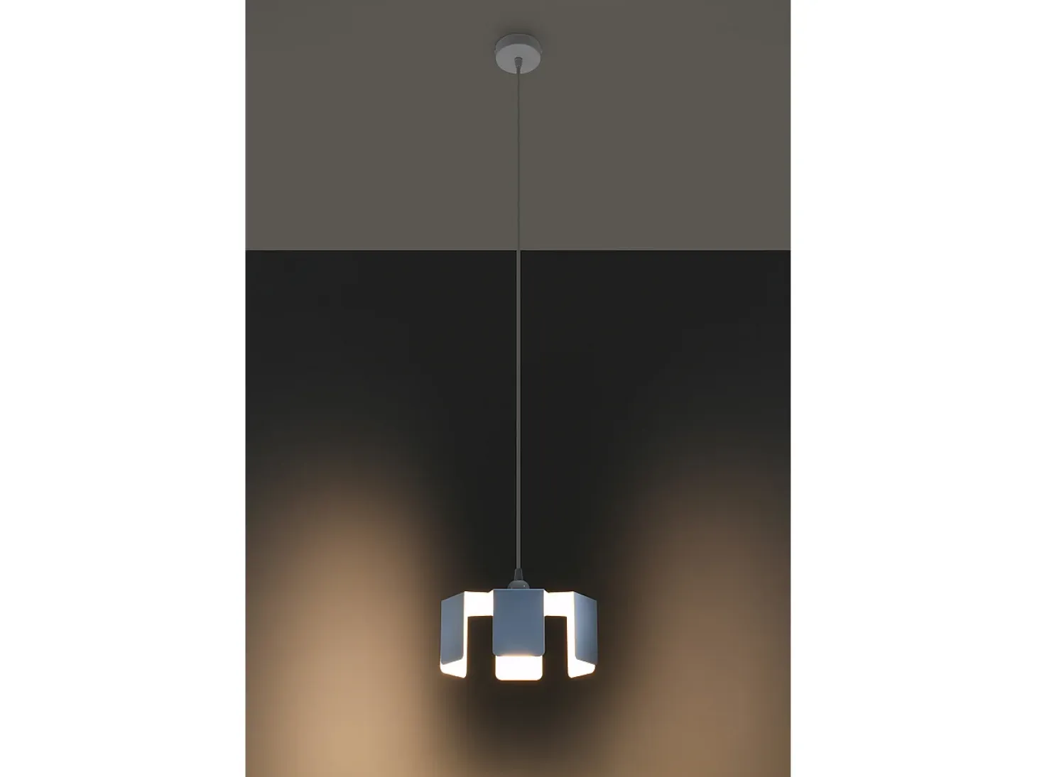 Lampada a Sospensione Moderna Bianca E27 Lámpara Colgante Moderna Blanca E27