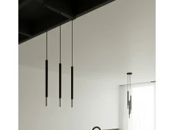 Lampada a sospensione sottile da 8 cm nera, cromata G9 Lámpara colgante Slim de 8 cm Negro, Cromo G9