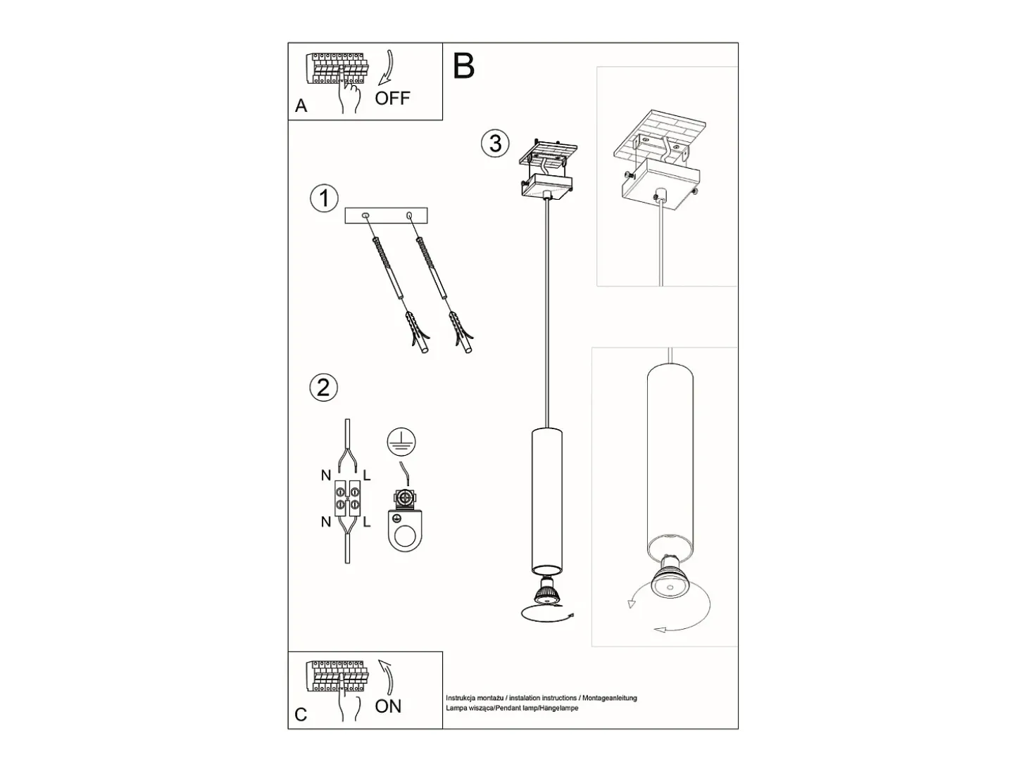 Lampada a sospensione sottile 8 cm in legno naturale GU10 Lámpara colgante Slim 8cm Madera natural GU10