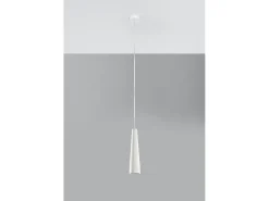 Lampada a sospensione sottile in ceramica bianca GU10 Lámpara Colgante de Cerámica Slim Blanca GU10