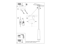 Lampada a sospensione sottile in ceramica bianca GU10 Lámpara Colgante de Cerámica Slim Blanca GU10