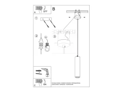 Lampada a sospensione sottile in ceramica bianca GU10 Lámpara Colgante de Cerámica Slim Blanca GU10