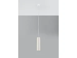 Lampada a sospensione sottile in ceramica bianca GU10 Lámpara Colgante de Cerámica Slim Blanca GU10