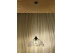 Lampada a sospensione Wire Frame nera E27 Lámpara colgante con marco de alambre Negro E27
