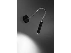 Lampada da lettura da parete nera G9 Lámpara de pared con luz de lectura Negra G9
