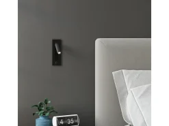 Lampada da lettura pieghevole da parete nera G9 Lámpara de pared plegable con luz de lectura Negro G9