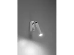 Lampada da parete con faretto singolo bianco G9 Lámpara de pared de lectura con foco individual Blanco G9