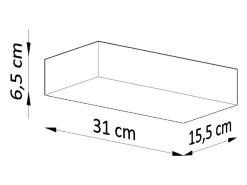 Lampada da parete in gesso bianco G9 Aplique Yeso Uplighters Blanco G9