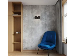 Lampada da parete Twin Square Up & Down nera G9 Lámpara de pared Twin Square Up & Down Negro G9