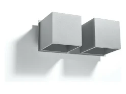 Lampada da parete Twin Square Up & Down Grigio G9 Lámpara de pared Twin Square Up & Down Gris G9