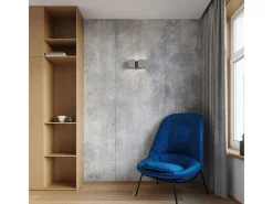 Lampada da parete Twin Square Up & Down Grigio G9 Lámpara de pared Twin Square Up & Down Gris G9