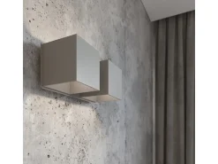 Lampada da parete Twin Square Up & Down Grigio G9 Lámpara de pared Twin Square Up & Down Gris G9