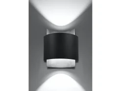 Lampada da parete Up & Down nera G9 Aplique Up & Down Negro G9