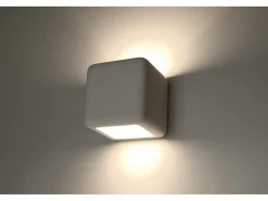 Lampada da parete Up & Down in gesso bianco E27 Aplique Up & Down Yeso Blanco E27