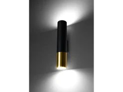Lampada da parete Up & Down Nero, Oro GU10 Lámpara de pared Up & Down Negro, Dorado GU10