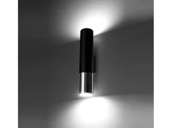 Lampada da parete Up & Down Nero, Cromo GU10 Lámpara de pared Up & Down Negro, Cromado GU10