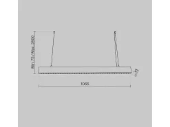 Lampadario A Sospensione Moderno Points Alluminio Bianco Luce Led Integrato 40W
