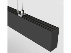 Lampadario A Sospensione Moderno Points Alluminio Nero Luce Led Integrato 40W