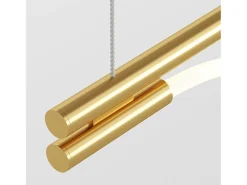 Lampadario A Sospensione Moderno Tau Alluminio Oro Luce Led 21W