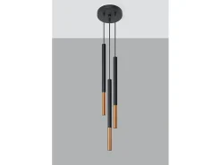 Lampadario a sospensione Cluster Drop Nero, Rame G9 Lámpara colgante Cluster Drop Negro, Cobre G9