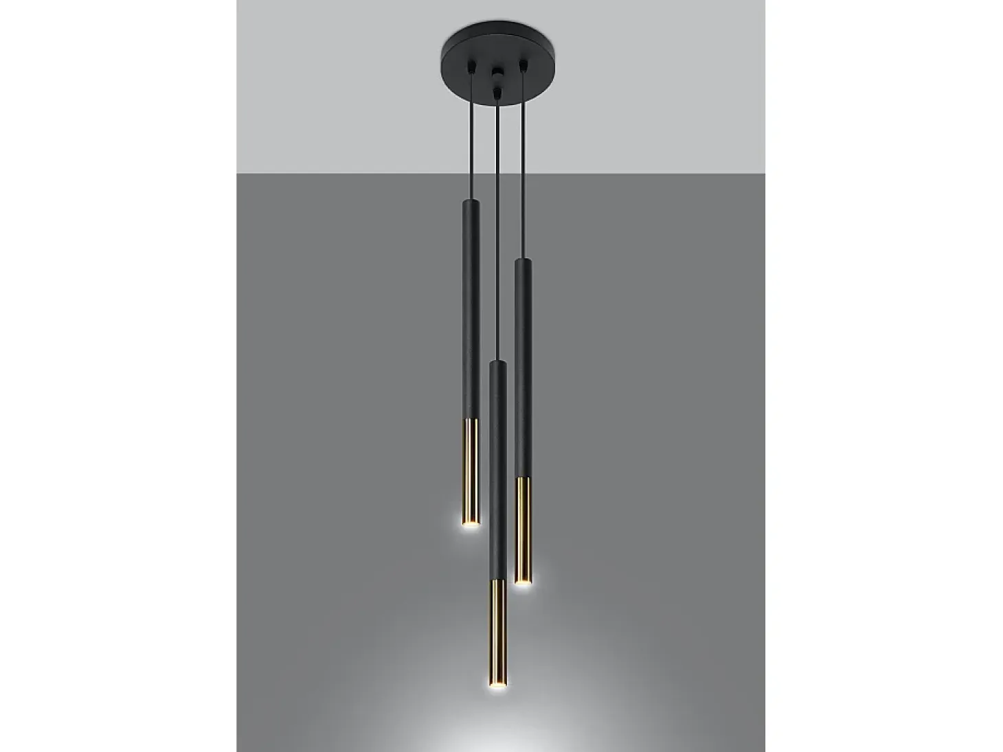 Lampadario a sospensione Cluster Drop Nero, Oro G9 Lámpara colgante Cluster Drop Negro, Dorado G9