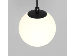 Lampadario A Sospensione Moderno Luna Alluminio Nero Led Integrato 5W Fredda