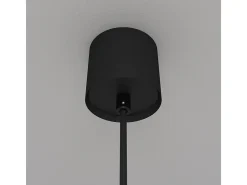 Lampadario A Sospensione Moderno Luna Alluminio Nero Led Integrato 5W Fredda