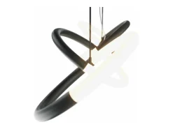 Lampadario A Sospensione Moderno Node Metallo Nero 4 Luci Led 40W