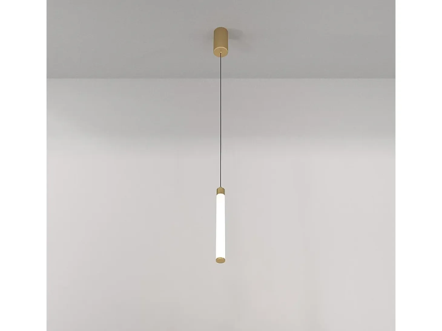Lampadario A Sospensione Moderno Ray Alluminio Oro Luce Led Integrato 10W