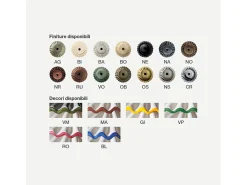 Lampadario Classico Alessandria Ceramica E Ottone Satinato 1 Luce E27
