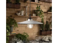 Lampadario Classico Asti Ottone E Ceramica Nero 1 Luce E27