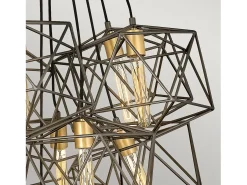 Lampadario Classico Astrid Acciaio Bronzo Metallico Opaco Oro Deluxe 11 Luce E27